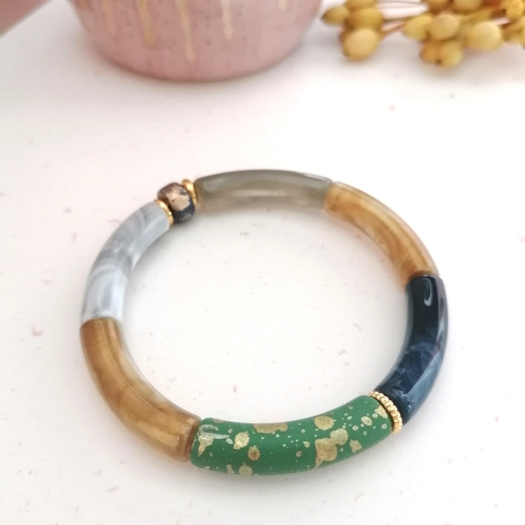 bracelet perles multicolores
