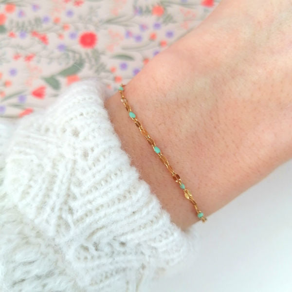 Bracelet bleu turquoise