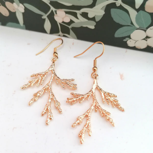 boucles d'oreilles sapin