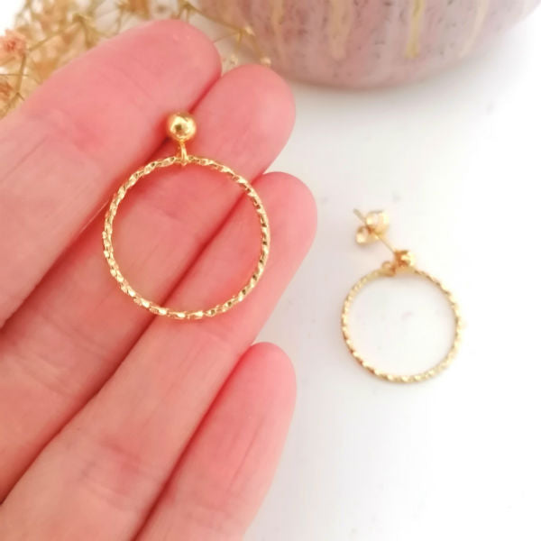 boucles d'oreilles simples chics