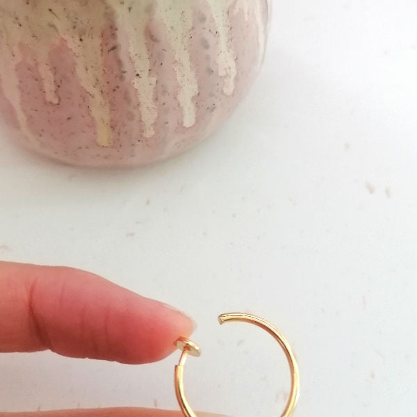 créoles dorées à clips