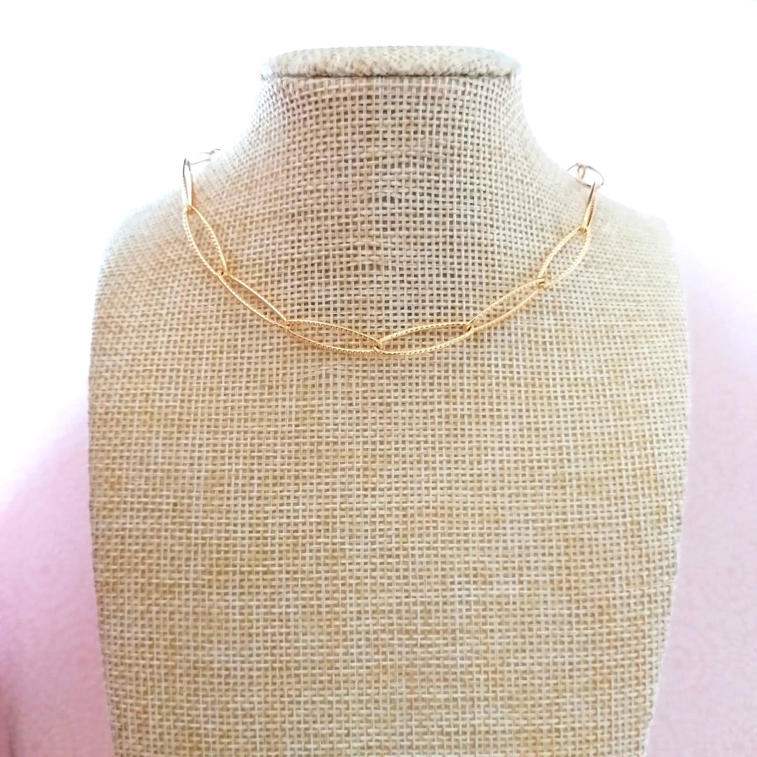 collier doré bling